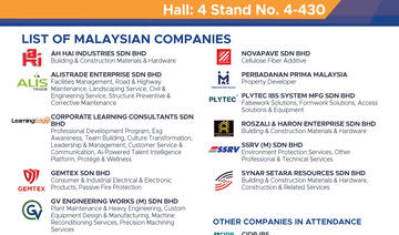 Meet the leading Malaysian construction and building materials players at Saudi Build 2025!