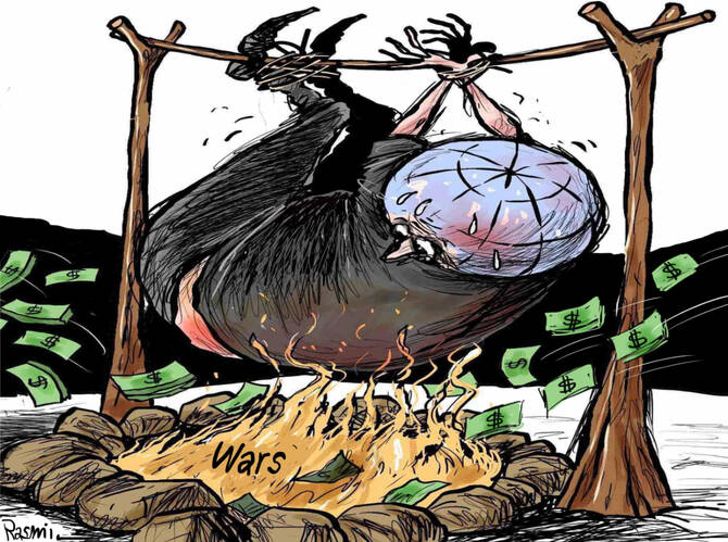 Cartoon by Amjad Rasmi. (Courtesy of Asharq Al-Awsat)